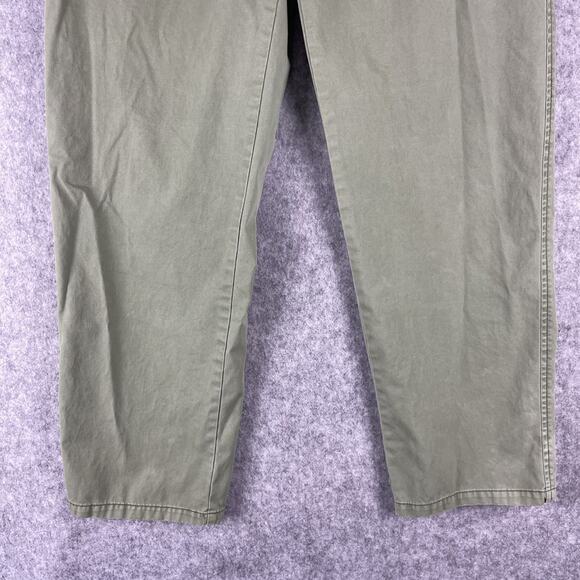 Rails Chino Pants Mens 32x30 Green Twill Flat Front Straight Casual Preppy - Picture 3 of 14